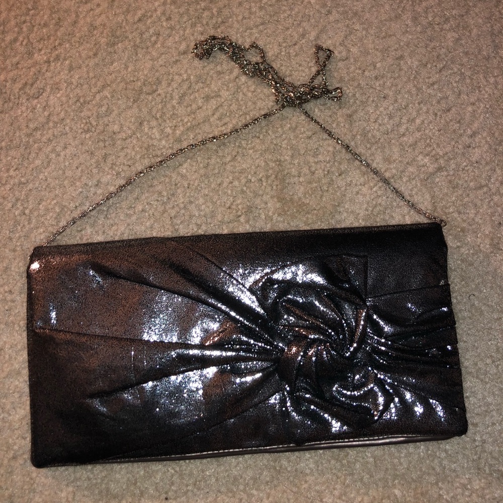 Silver purse and clutch